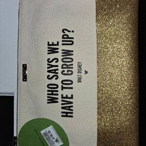 Disney Kate Spade Gold and Cream Wristlet